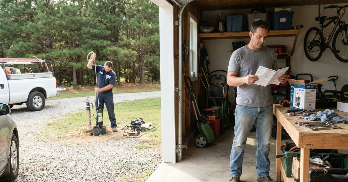 Well pump trouble: what you can check yourself and when to hire a pro